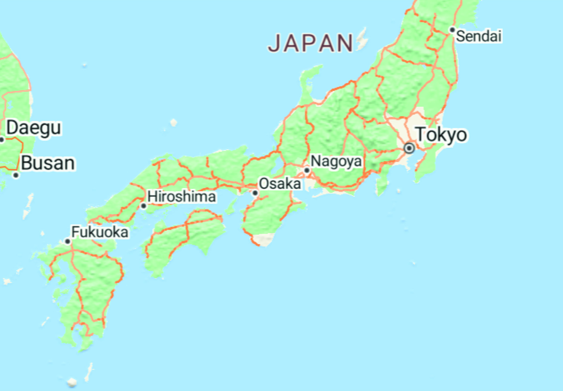 Map of Japan